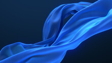 Blue Colored Cloth Piece Of Fabric Background