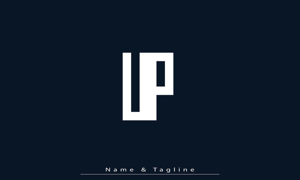Alphabet letters Initials Monogram logo UP , PU