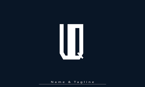 Alphabet letters Initials Monogram logo UQ , QU