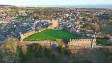 Aerial Shot Of Richmond Castle
