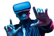 © Damir Khabirov - African man wearing virtual reality headset having great fun