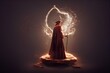 A Wizard casting powerful magic