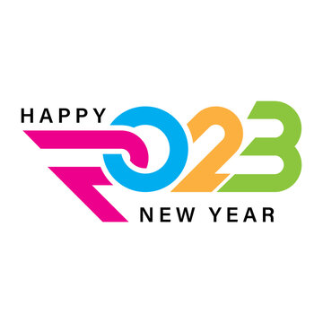 Happy New Year 2023 text design
