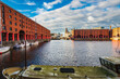 looking over albert dock in Liverpool ,England 