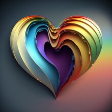 A Heart Filled With Rainbows