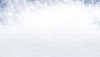 Wall Mural - winter christmas scenic background with copy space.