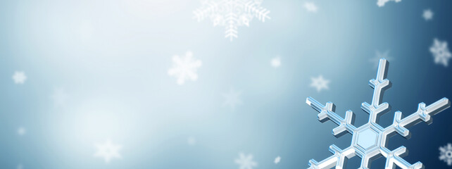 Wall Mural - winter christmas scenic background with copy space.