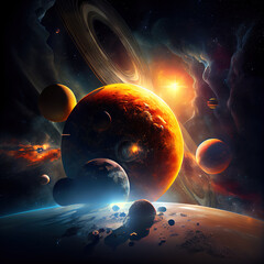 Wall Mural - planets