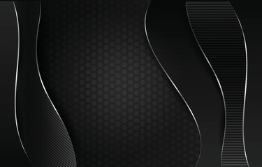 Poster - Abstract Black Corporate Technology Blank Space Background
