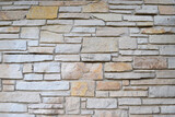 Fototapeta Desenie - Aged Stone Wall Background Weathered Outdoors