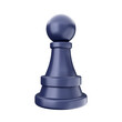 chess pieces 3d render icon illustration