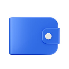 wallet 3d render icon illustration