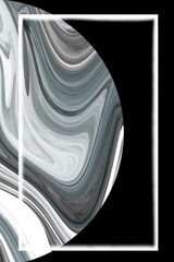 Wall Mural - abstract frame with glow.in the style of space and planets.template,wallpaper,background with planet