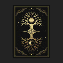 Tree Of Life With Sun And Moon Ornament