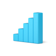 Poster - diagram growth success business profit index increase management data analysis 3d icon