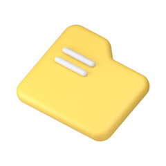 Poster - Folder file directory cyberspace storage service paperwork database organizing 3d icon