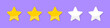 © Vlad - Set of three stars rating. Concept of testimonials and user reviews. Five star product rating review icon for apps and websites. Star rating icon. User reviews on the Internet. Vector illustration.