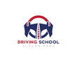 
Driving School logo design vector templates