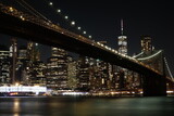Fototapeta  - Brooklyn bridge at night