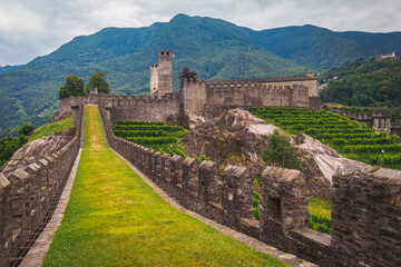 Wall Mural - In the historic centre of Bellinzona