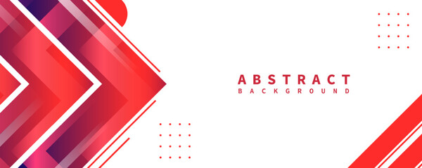 banner background. red gradation. geometric design