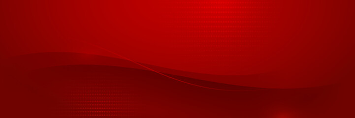 Abstract red banner