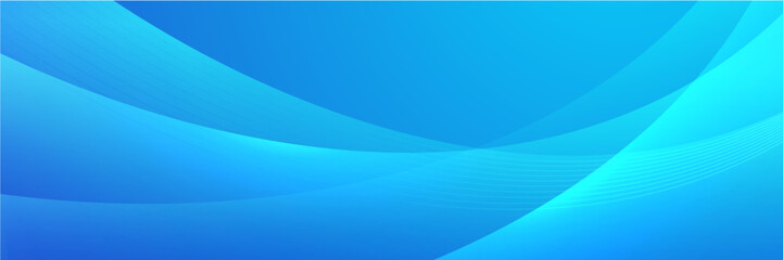 Poster - Blue banner background. Geometric dark blue light stripes texture background. Vector illustration abstract graphic design banner pattern presentation background web template.