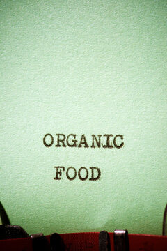 Organic food concept