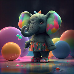 Wall Mural - elephant
