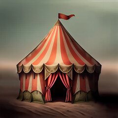 Wall Mural - tent in the desert