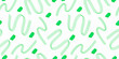 Seamless pattern abstractly designed using lines and brushstrokes