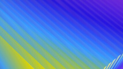 Fototapete - Multicolored background of moving lines. 3d rendering loop animation 4K