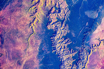 Wall Mural - the grand canyon. digital enhancement. elements by nasa
