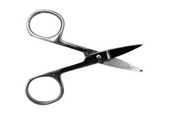 Wall Mural - Scissors for manicure on a white background. scissors isolate