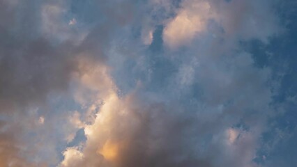 Wall Mural - time lapse of sunset sky