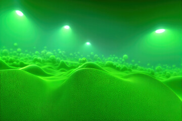 Green matrix background. Ai generated.