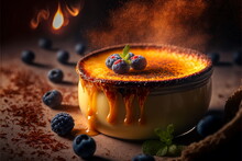Close-up Food Photography Of Creme Brulee