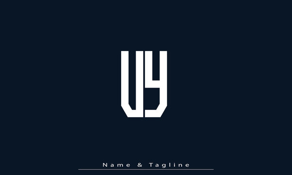 Alphabet letters Initials Monogram logo UY , YU