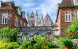 Blick vom College Garden auf Westminster Abbey in London