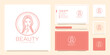 © Fu - Beauty woman monoline luxury logo branding template