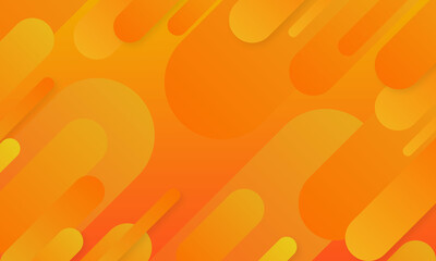 orange abstract simple geometric background. orange elements with fluid gradient