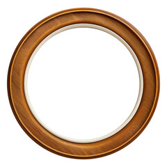 Canvas Print - wooden round frame