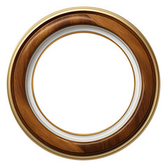 Canvas Print - wooden round frame