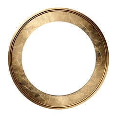 Gold round frame
