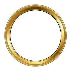 Wall Mural - Gold round frame