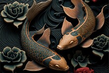 Koi Fish Pattern Design