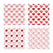 © waniperih - collection of heart pattern isolated on white background and printable, valentines day background