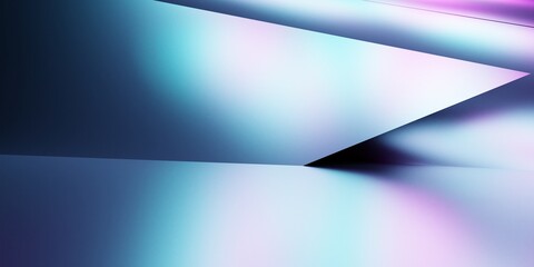 Wall Mural - 3d rendering of purple and blue abstract geometric background. scene for advertising, technology, sh