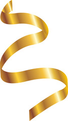 Wall Mural - 3D golden ribbon