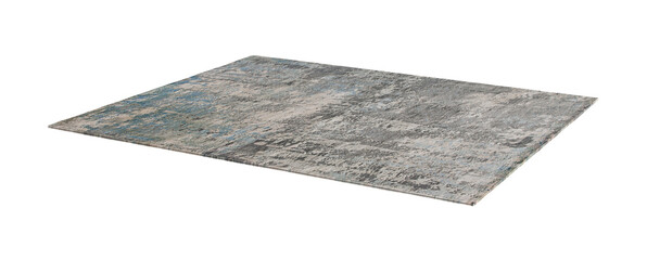 Wall Mural - 3d render gray rug modern table on a white background